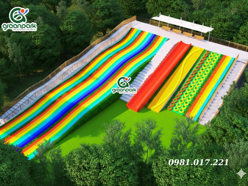 Cầu trượt cầu vồng – Cầu trượt phao GP02007 10 cau-truot-cau-vong-cau-truot-phao