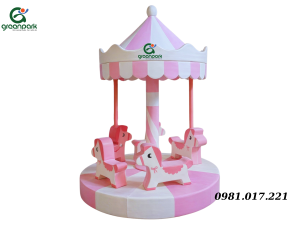 Đu quay điện ngựa gỗ GP05120 4 Đu quay điện ngựa gỗ GP05120 3
